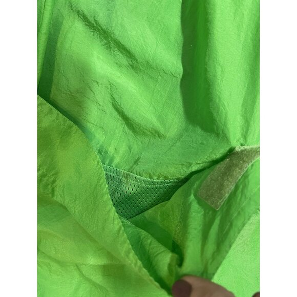 VTG Catalina C-Tek Nautical Lime Green Jacket w/Fish Zipper Pull Y2K Sz S Preppy - Picture 6 of 11
